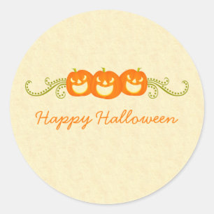 Stickers Halloween joyeusement Citrouilles