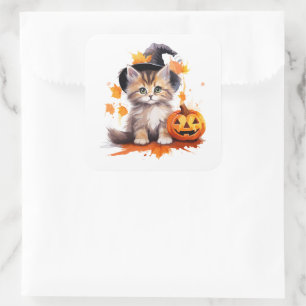 Stickers Halloween Kitten