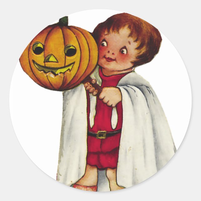 Stickers Halloween KRW Vintage Trick ou Traiteur (Devant)