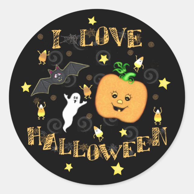 Stickers Halloween Love (Devant)
