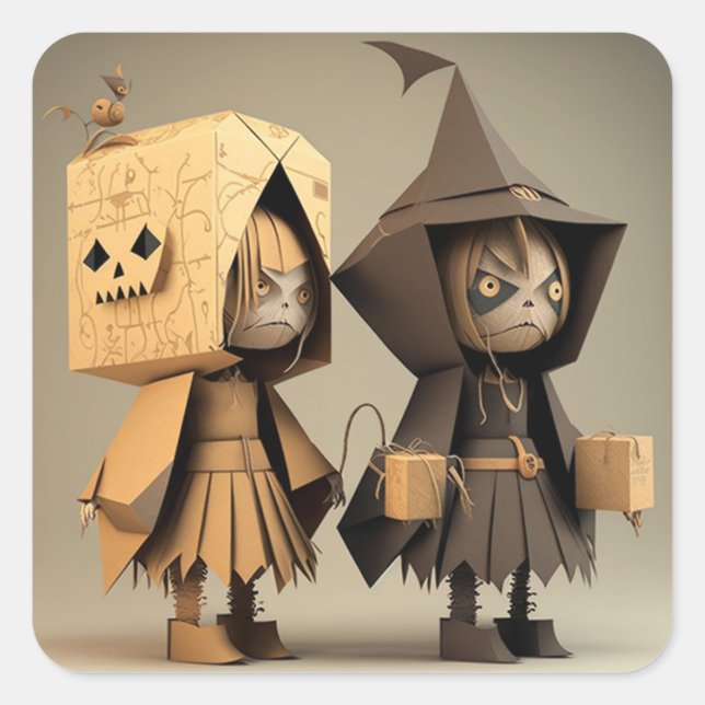 Stickers Halloween lunatique et bizarre (Devant)