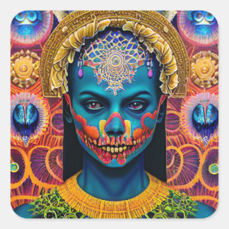 Stickers Halloween Peinture déplaisante