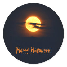 stickers Halloween pleine lune