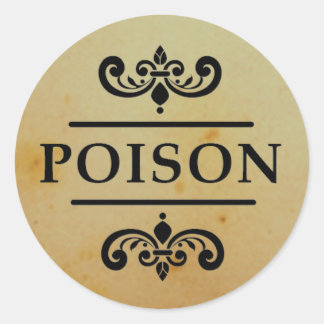 Stickers Halloween Poison vintage Apothecary Étiqu