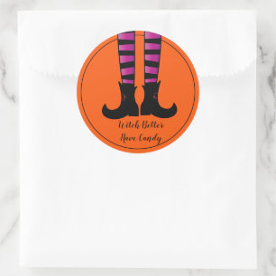 Stickers Halloween-sorcière