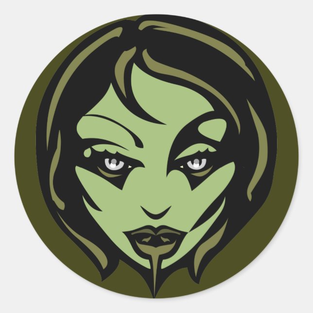 Stickers Halloween Stickers Zombie Personnalisé (Devant)