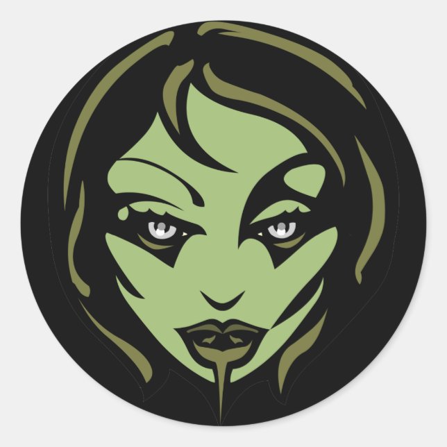 Stickers Halloween Stickers Zombie Personnalisé (Devant)