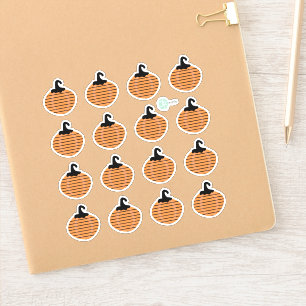 Stickers Halloween Strited Citrouille Planner