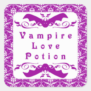 Stickers Halloween Vampire Love Potion (violet)