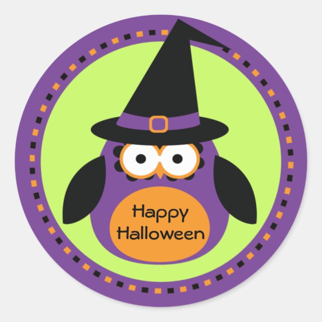 Stickers Halloween Witch Halloween Party Favoriser (Devant)