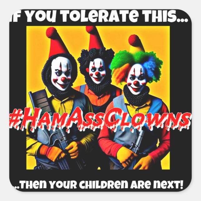 Stickers HamAssClowns (Devant)