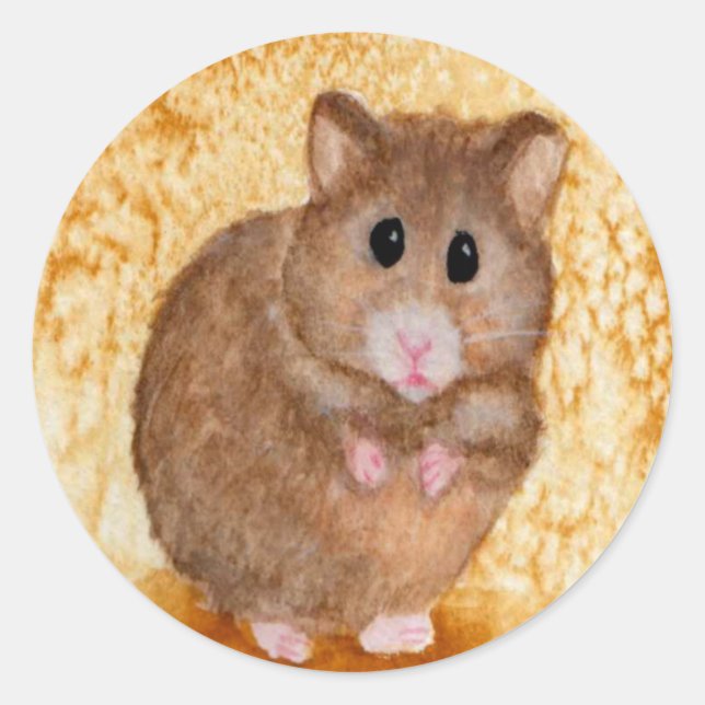 Stickers Hamster Cute Fat (Devant)