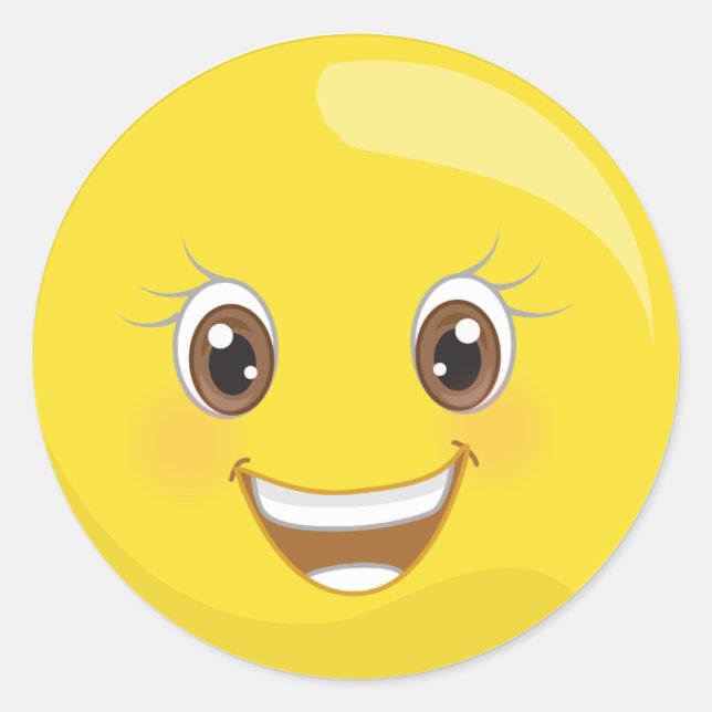 Stickers Happy Face Emoji (Devant)