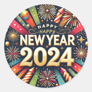 Stickers happy news ans 2024