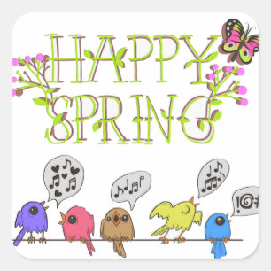 Stickers "Happy Spring"