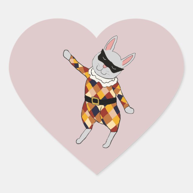 Stickers Harlequin Bunny (Devant)