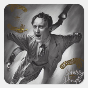 Stickers Harry Houdini Portrait Art Pop Art