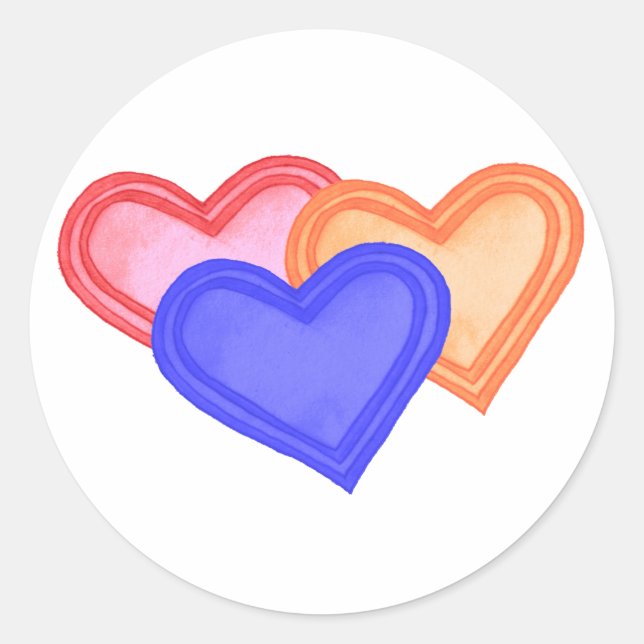 Stickers Hearts Trio (Devant)