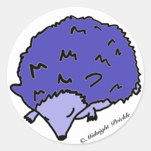 Stickers Hérisson Bleu Minuit