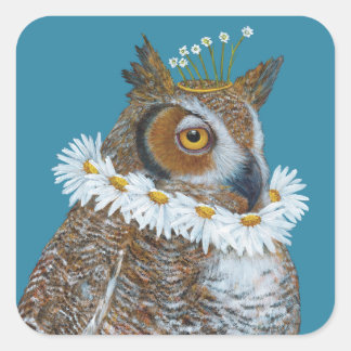 stickers hibou élisabéthain