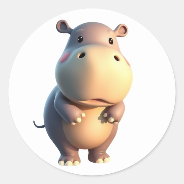 Stickers Hippopotame (Devant)