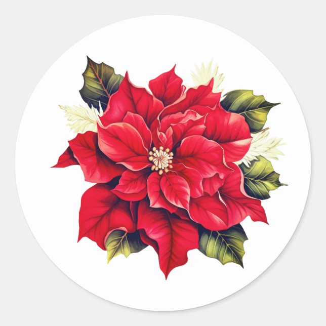Stickers Holiday Poinsettia (Devant)