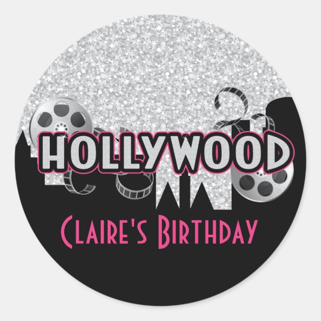 Stickers Hollywood Party (Devant)