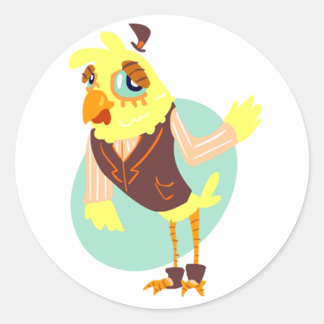 Stickers Homme Poulet (Devant)