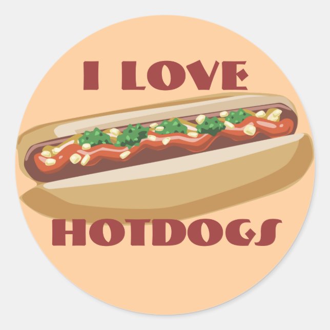 Stickers Hot Dog (Devant)