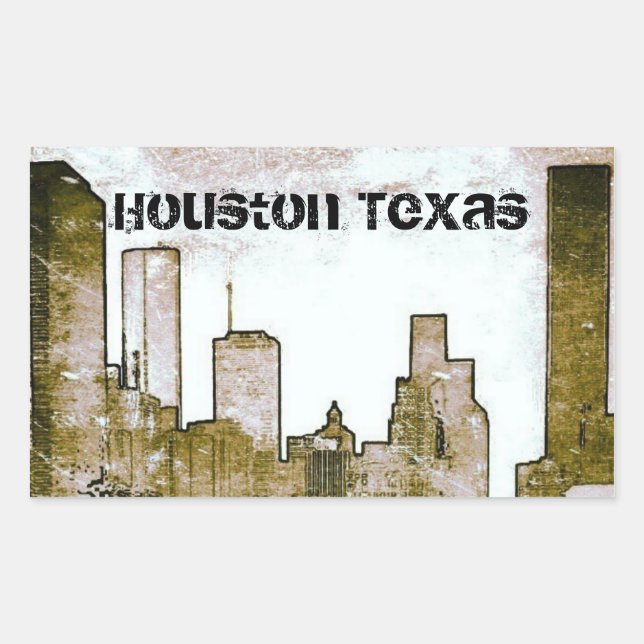 Stickers Houston Texas Skyline (Devant)