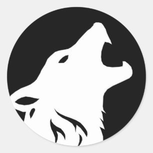Stickers Howling Wolf