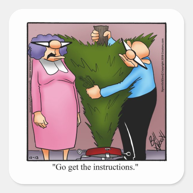 Stickers Humour de Noël (Devant)