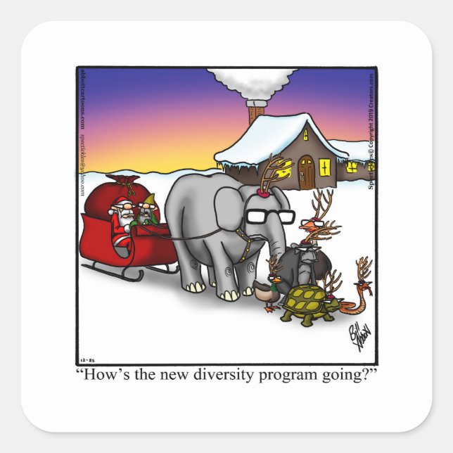 Stickers Humour de Noël (Devant)