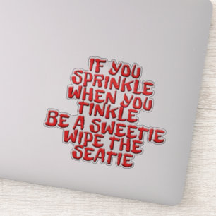 Stickers Humour de salle de bain Seatie Be Sweetie