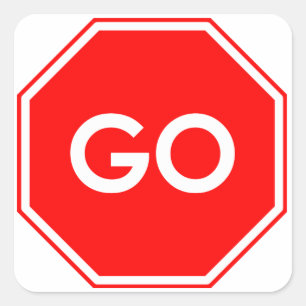 Stickers Humour "Go"