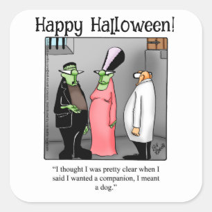 Stickers Humour Halloween Funny Frankenstein