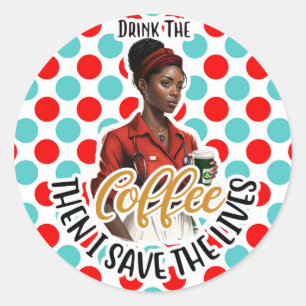 Stickers Humour infirmière