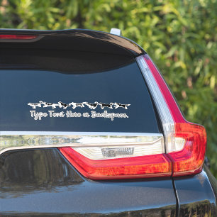 Stickers Husky Personnalisé Husky Sled Team Decks