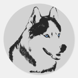 Stickers Husky Siberian Husky Stickers Malamute