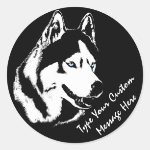 Stickers Husky Siberian Husky Stickers Malamute
