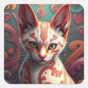Stickers Imaginaire chats siamois