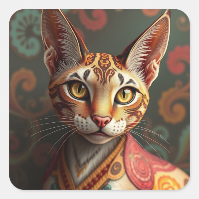 Stickers Imaginaire chats siamois (Devant)