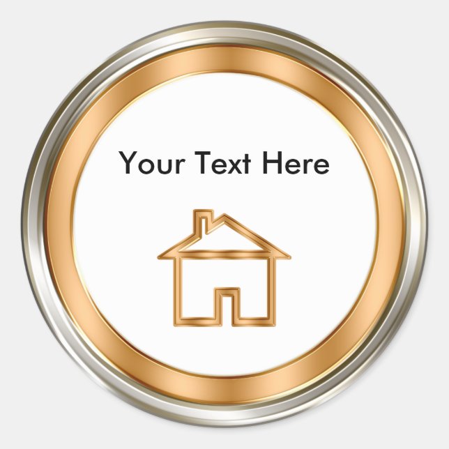 Stickers immobilier haut de gamme Étiquettes (Devant)