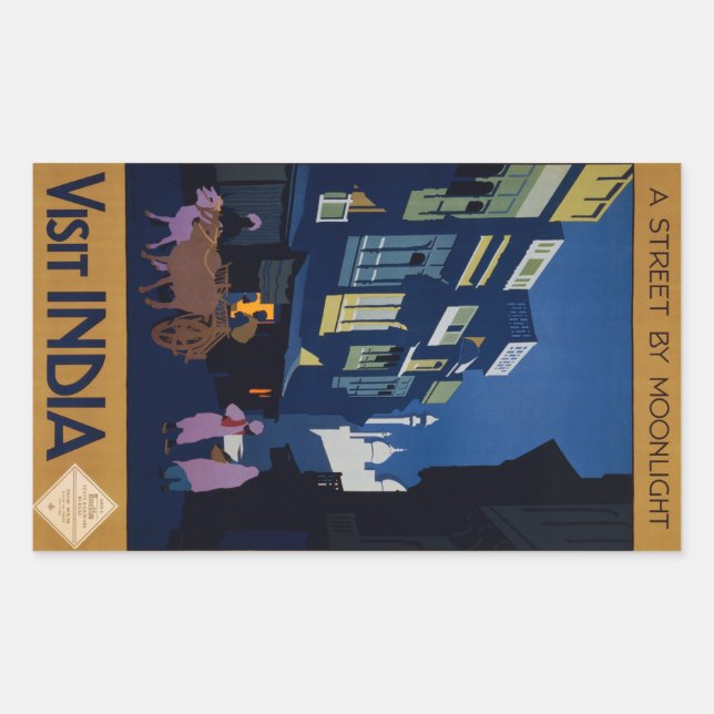stickers India Travel Poster (Devant)