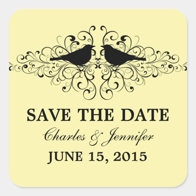 Stickers Inséparable jaune Enregistrer les sticker (Devant)