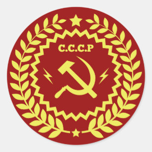 Stickers insigne CCCP marteau et faucille