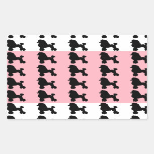 Stickers inspirés par la jupe de caniche rose