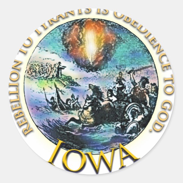 Stickers Iowa Tea Party (Devant)