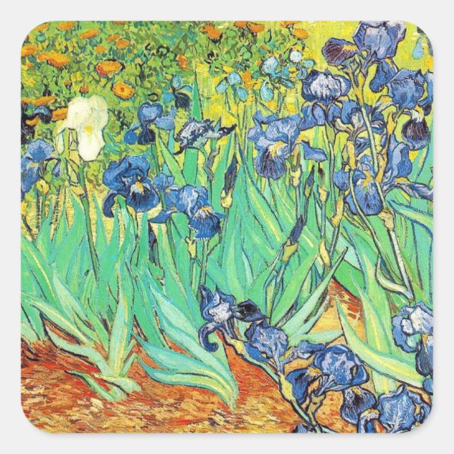 Stickers Irises de Van Gogh (Devant)