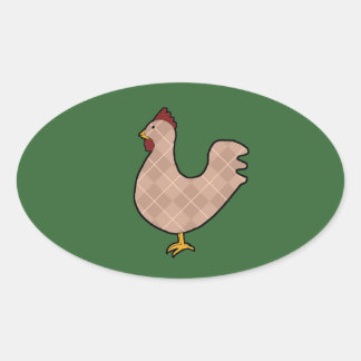 Stickers Jacquard Folk Art Rooster
